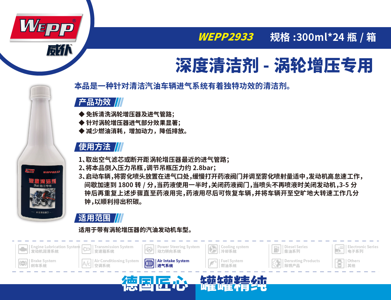 WEPP2933 深度清潔劑-渦輪增壓專用(圖1)